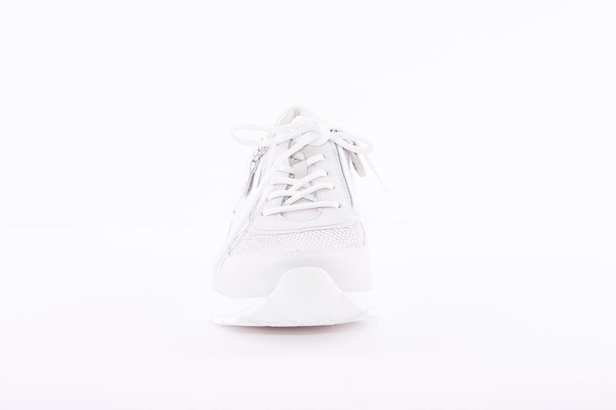 WALDLAUFER - CLARA-LACED ZIP SHOE - LIGHT GREY