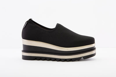 MARCO MOREO - G470 SLIP-ON WEDGE SHOE - BLACK/ GLITTER