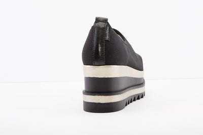 MARCO MOREO - G470 SLIP-ON WEDGE SHOE - BLACK/ GLITTER