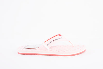 TOMMY HILFIGER - FLAGS FLAT TOE-POST MULE - PINK
