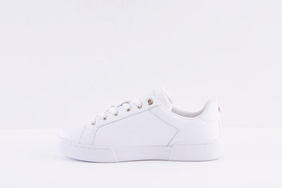 TOMMY HILFIGER - FW0FW06454 ELEVATED FLAT LACED SHOE - WHITE