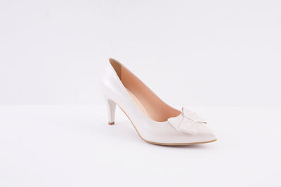 BIOECO - 6298 HIGH HEEL COURT SHOE - BEIGE