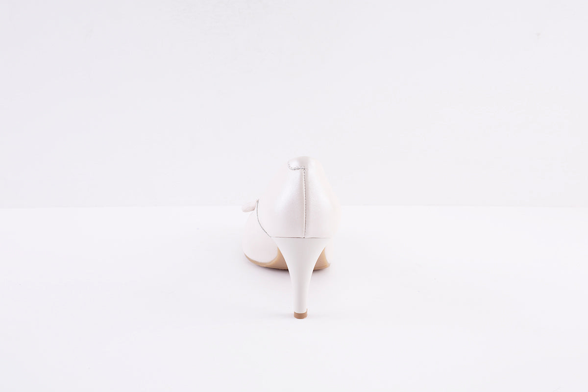 BIOECO - 6298 HIGH HEEL COURT SHOE - BEIGE