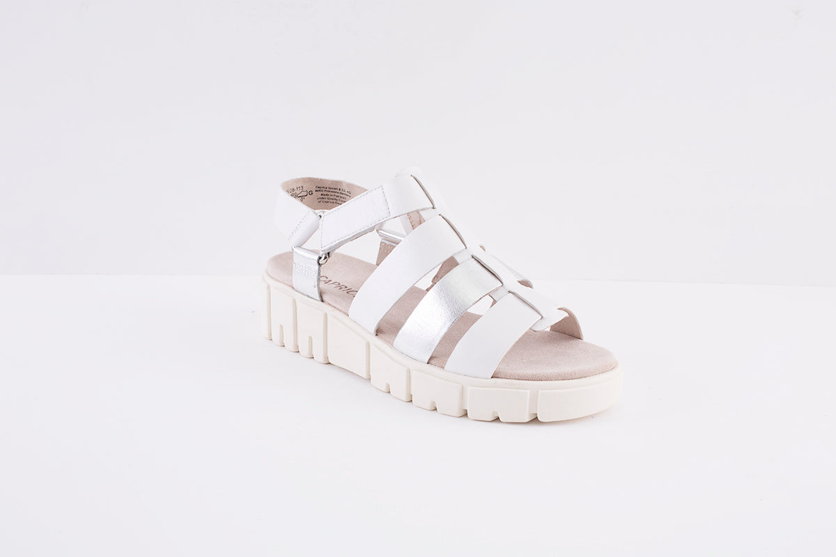 CAPRICE - 28255-113 CHUNKY FASHION SANDAL - WHITE