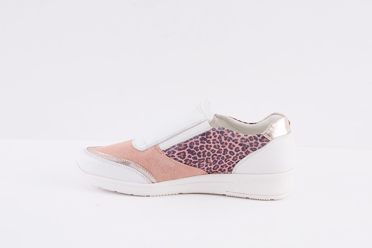 LOTUS - SIAN FLAT ZIP FASHION SHOE - PINK COMBI