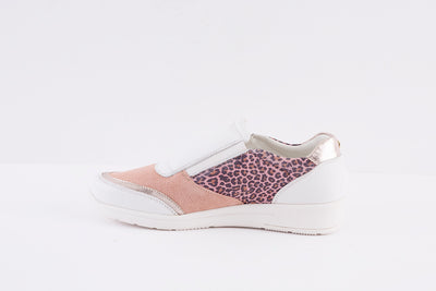 LOTUS - SIAN FLAT ZIP FASHION SHOE - PINK COMBI