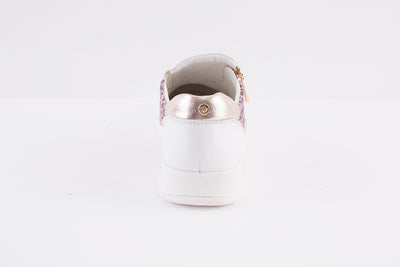 LOTUS - SIAN FLAT ZIP FASHION SHOE - PINK COMBI