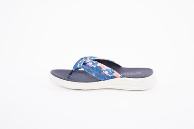 SUSST - MALIBU22 FABRIC FASHION TOE-POST MULE - NAVY