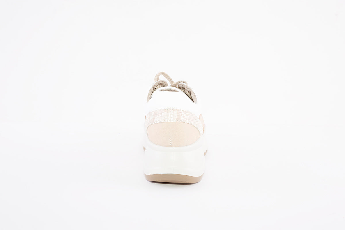IMAC - 156460 CHUNKY LACED FASHION TRAINER - BEIGE/GOLD