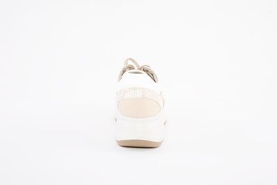 IMAC - 156460 CHUNKY LACED FASHION TRAINER - BEIGE/GOLD