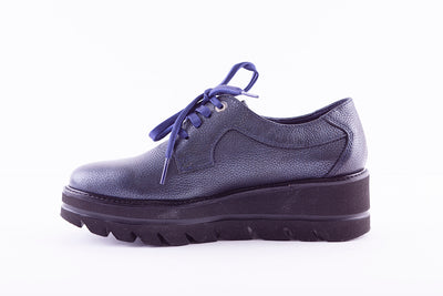 CALLAGHAN - 14805 LACED PLATFORM SHOE - NAVY LEATHER