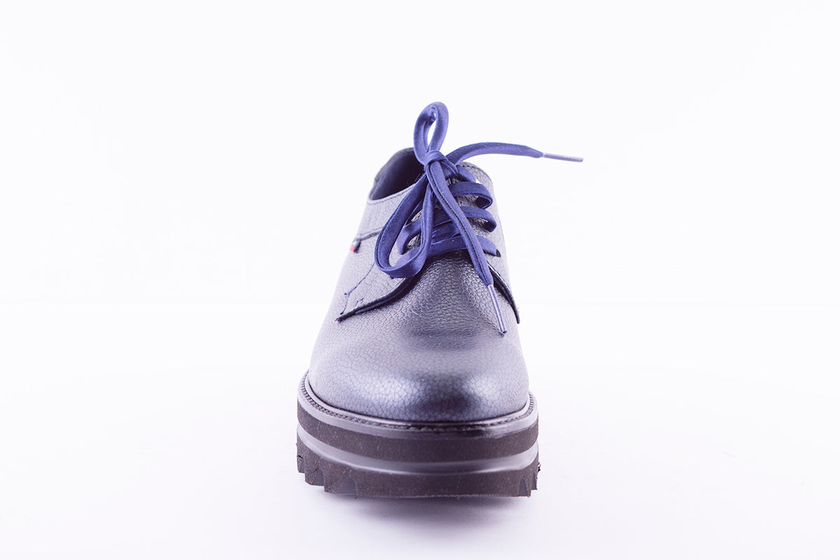 CALLAGHAN - 14805 LACED PLATFORM SHOE - NAVY LEATHER