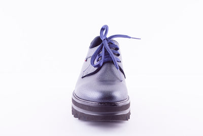 CALLAGHAN - 14805 LACED PLATFORM SHOE - NAVY LEATHER