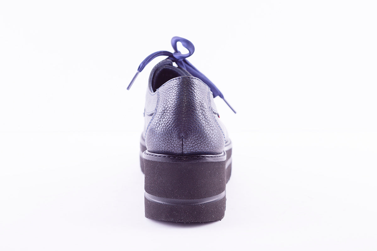 CALLAGHAN - 14805 LACED PLATFORM SHOE - NAVY LEATHER