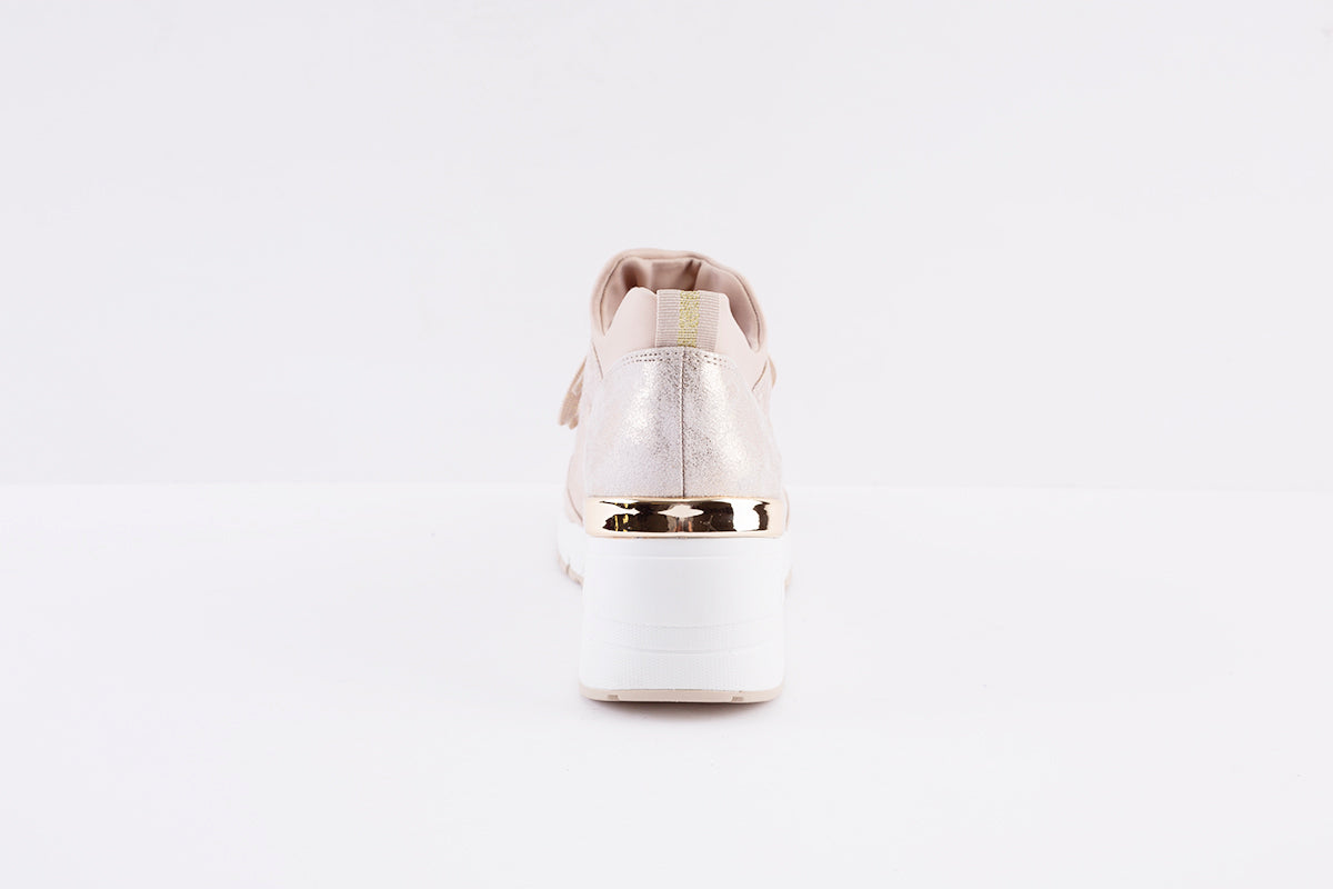 MARCO TOZZI - 23754-435 MEDIUM WEDGE LACED SHOE - BEIGE