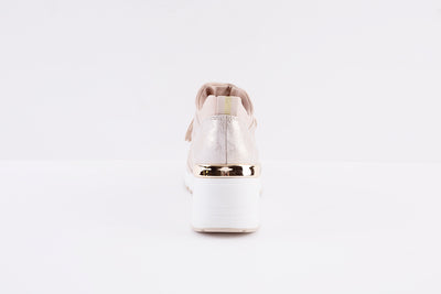 MARCO TOZZI - 23754-435 MEDIUM WEDGE LACED SHOE - BEIGE