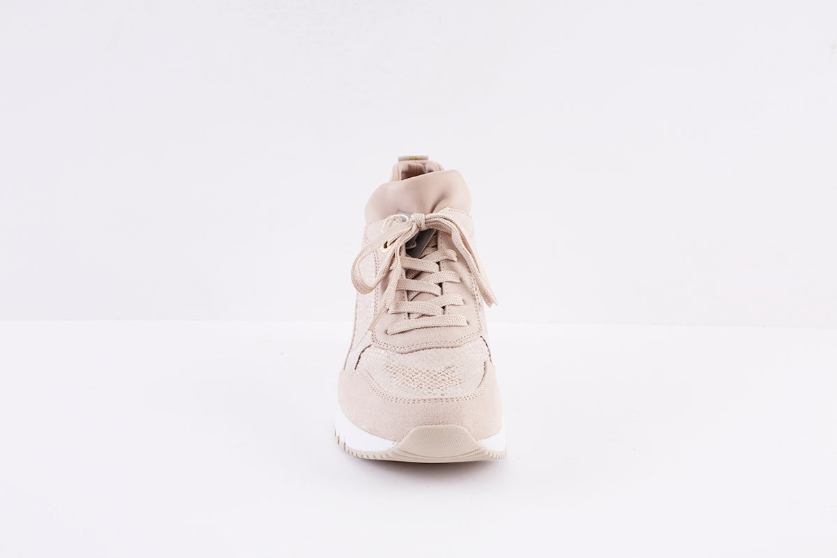 MARCO TOZZI - 23754-435 MEDIUM WEDGE LACED SHOE - BEIGE