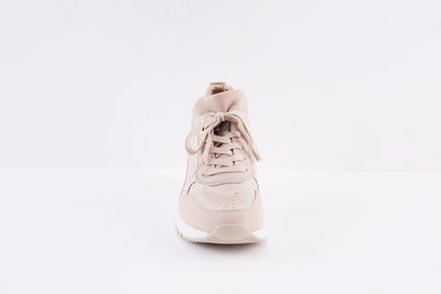 MARCO TOZZI - 23754-435 MEDIUM WEDGE LACED SHOE - BEIGE