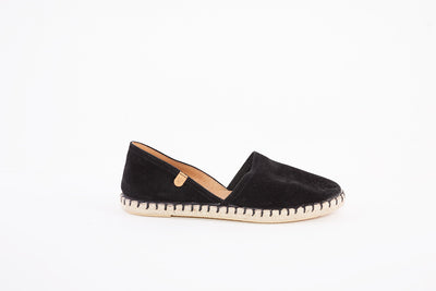 VERBENAS - ESPADRILLES CARMEN CANVAS SHOE - BLACK SUEDE