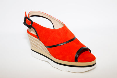 UNISA - LELI Orange Wedge Sandal