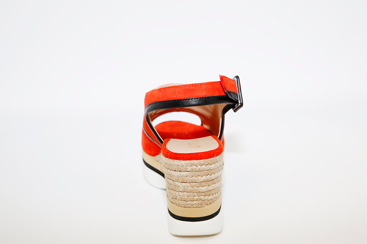 UNISA - LELI Orange Wedge Sandal
