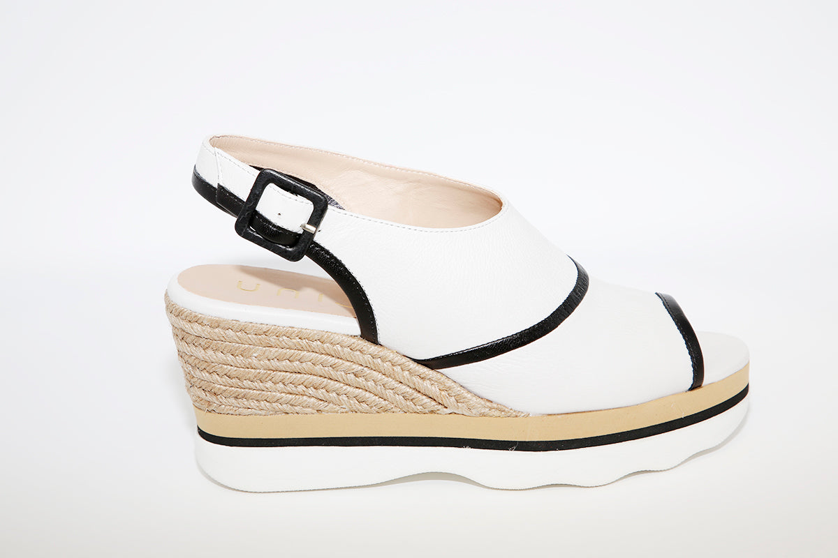 UNISA - LELI White Wedge Sandal