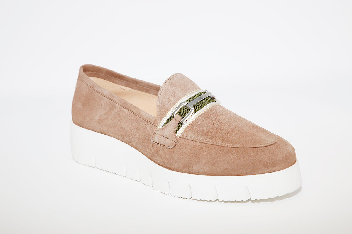 UNISA - FACIN Taupe Suede Wedge Shoe