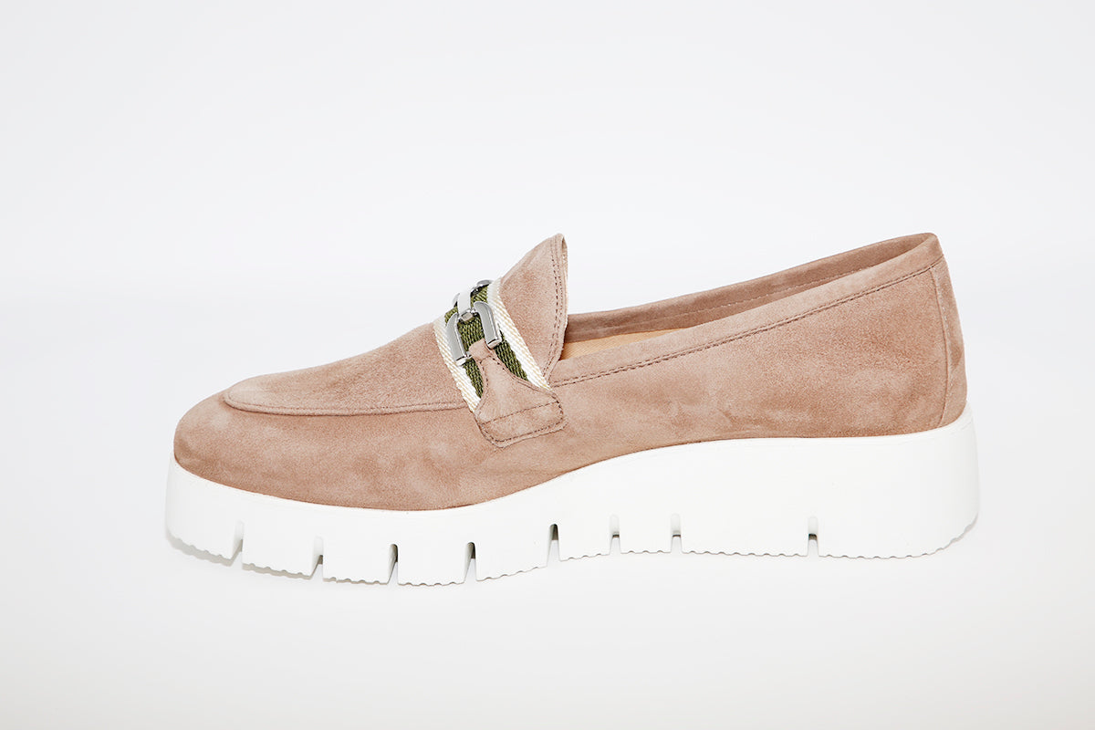 UNISA - FACIN Taupe Suede Wedge Shoe