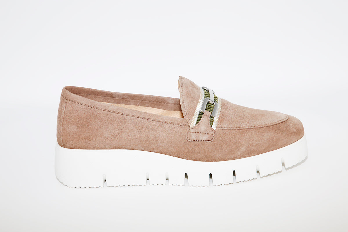 UNISA - FACIN Taupe Suede Wedge Shoe