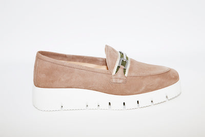 UNISA - FACIN Taupe Suede Wedge Shoe