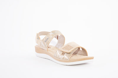 ROHDE - 1365 14 VELCRO STRAP COMFORT SANDAL - GOLD