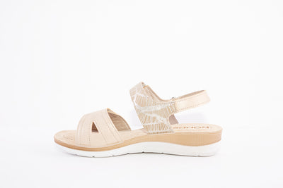 ROHDE - 1365 14 VELCRO STRAP COMFORT SANDAL - GOLD