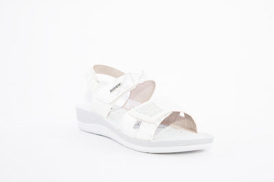 ROHDE - 1365 01 VELCRO STRAP COMFORT SANDAL - SILVER