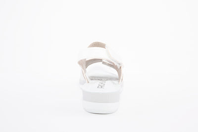 ROHDE - 1365 01 VELCRO STRAP COMFORT SANDAL - SILVER