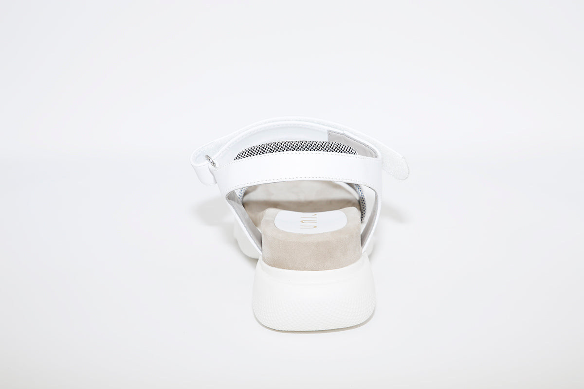 UNISA - Bolo White Leather Sandal