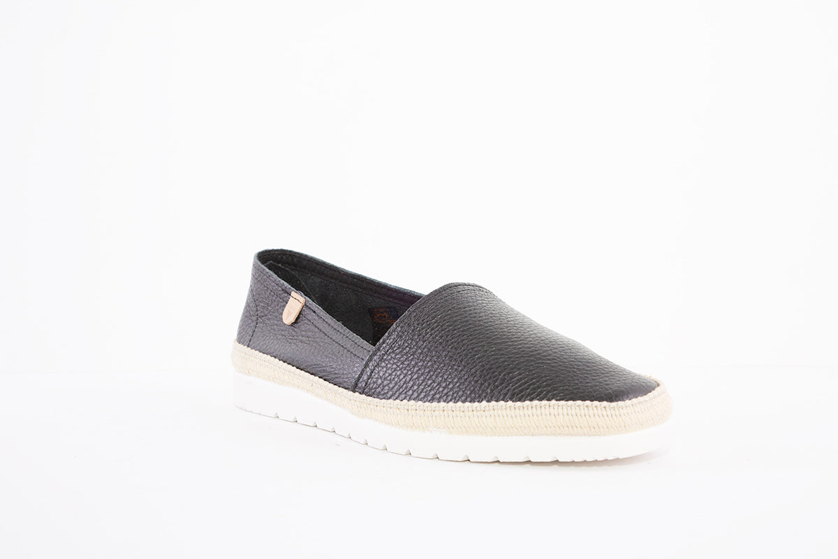 VERBENAS - 040 0020373 FLAT SLIP-ON SHOE - BLACK