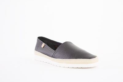 VERBENAS - 040 0020373 FLAT SLIP-ON SHOE - BLACK