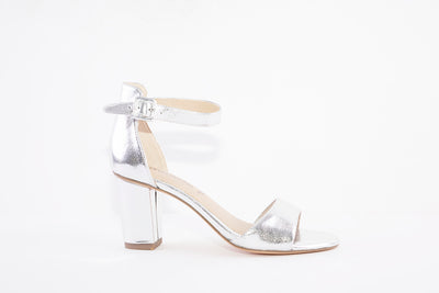 TAMARIS - 28386-941 HI HEEL ANKLE STRAP SANDAL - SILVER