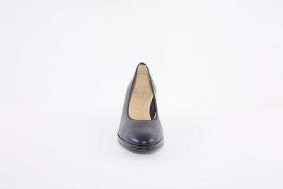 ARA - 13436-34 MEDIUM HEEL COURT SHOE - NAVY LEATHER