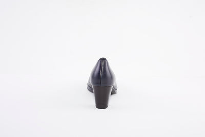 ARA - 13436-34 MEDIUM HEEL COURT SHOE - NAVY LEATHER