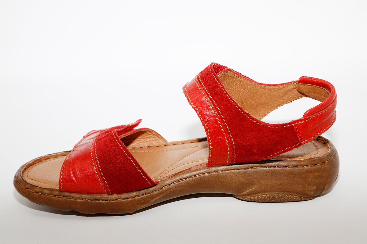 Josef Seibel - Debra 19 Red Leather Sandal