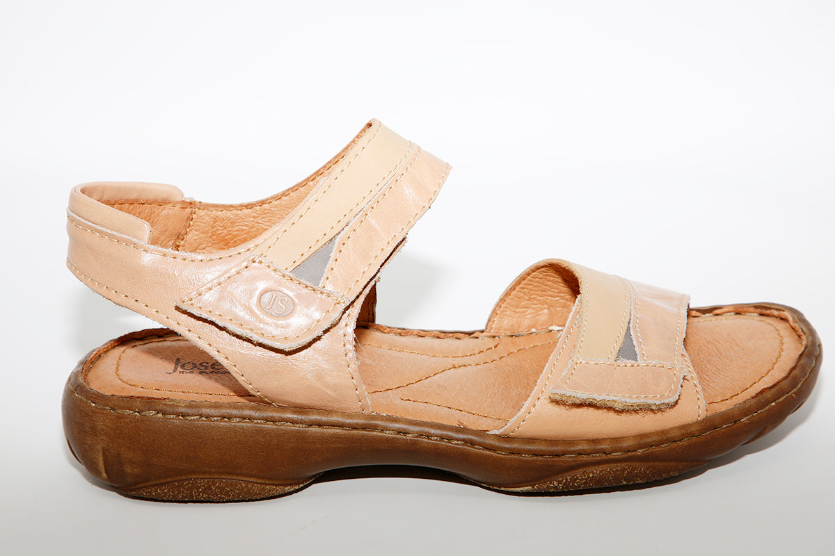 Josef Seibel - Debra 19 Beige Leather Sandal