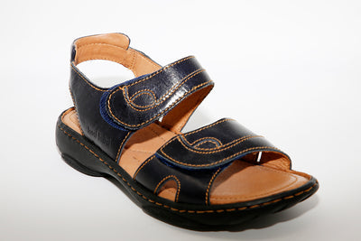 Josef Seibel - Debra Navy Leather Sandal