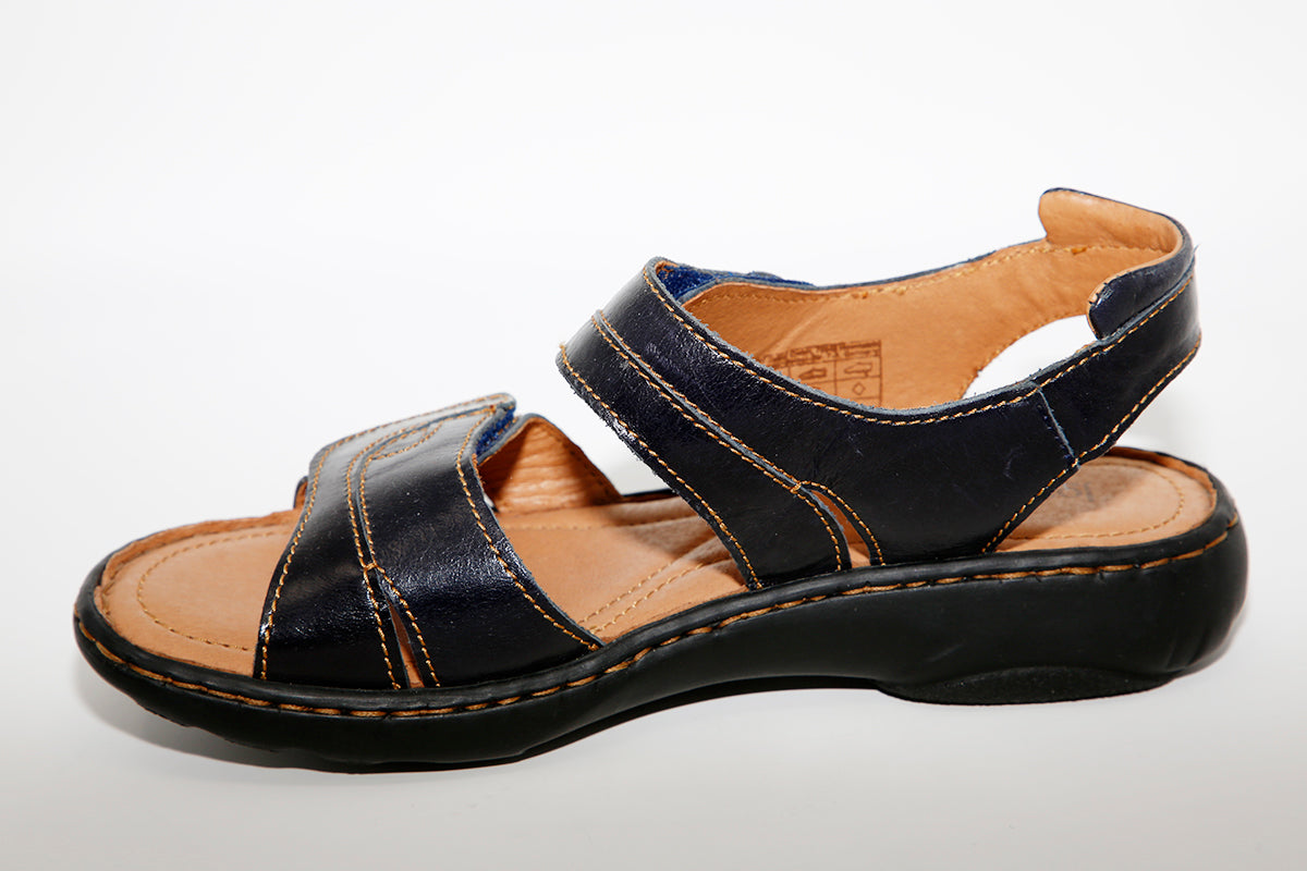 Josef Seibel - Debra Navy Leather Sandal