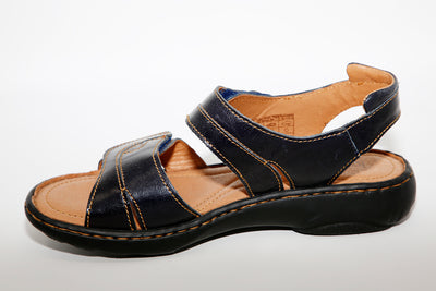 Josef Seibel - Debra Navy Leather Sandal