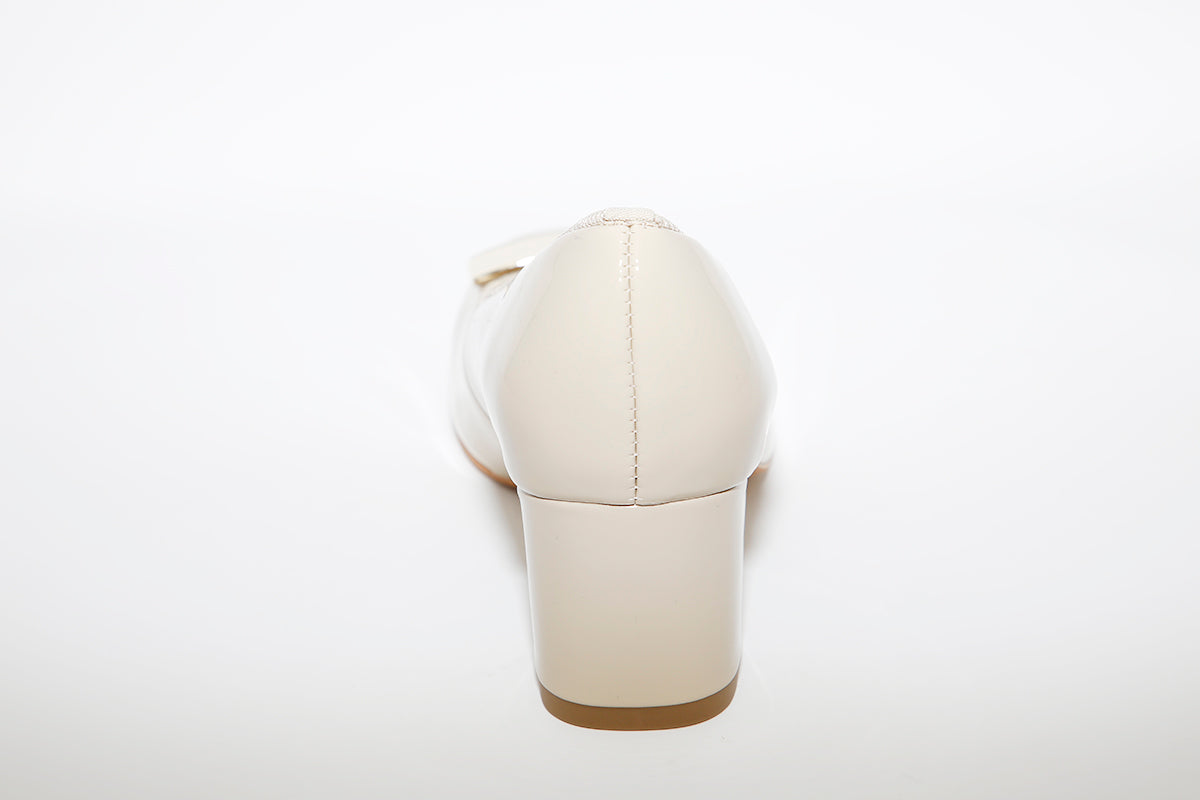 ARA - MEDIUM HEEL SHOE - NUDE PATENT
