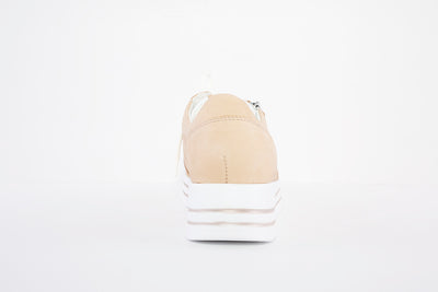 WALDLAUFER - 758008 213 LANA LACED SHOE -H WIDTH - TAN NUBUCK