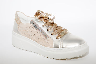 ARA - LACED TRAINER - GOLD MULTI