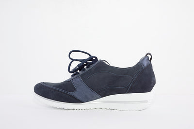 WALDLAUFER - 980006 405 HIMONA - LACED COMFORT SHOE - NAVY