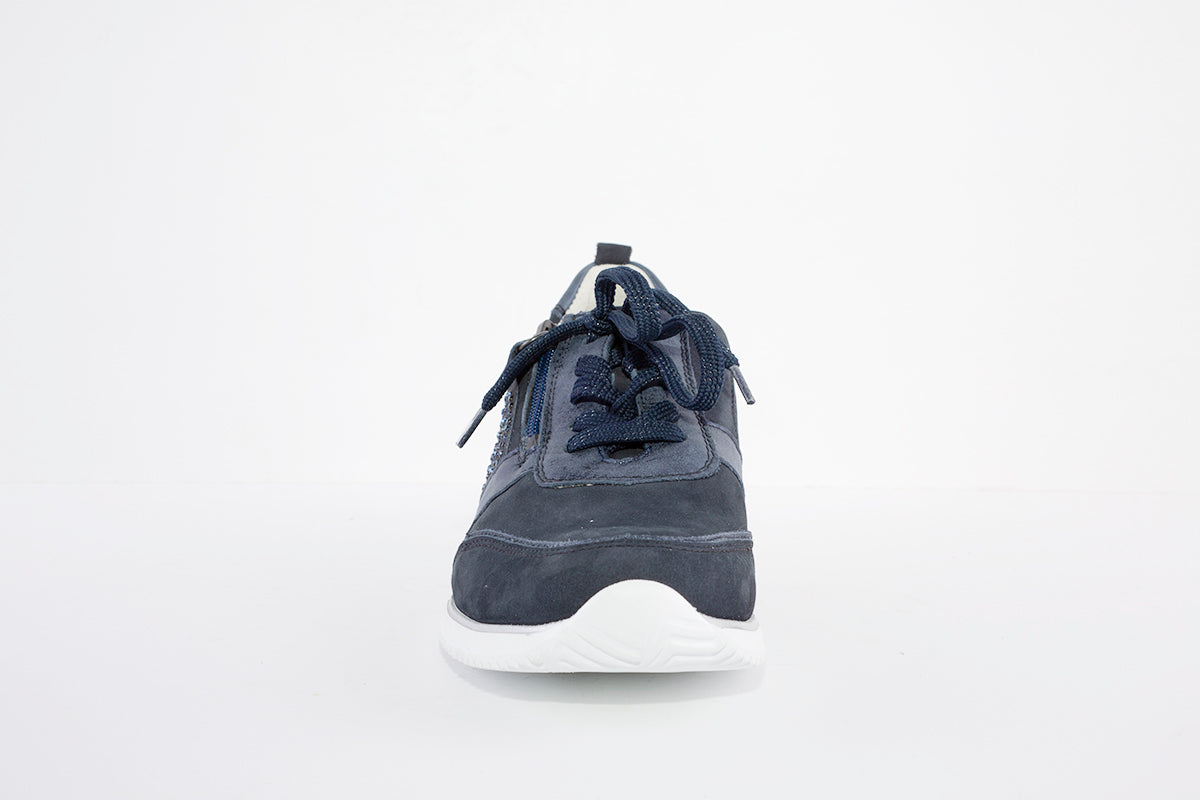WALDLAUFER - 980006 405 HIMONA - LACED COMFORT SHOE - NAVY